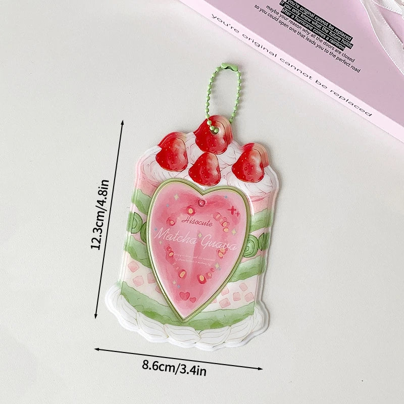Cute Strawberry Card Holder for Photos and Idol Cards
