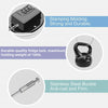 Image showing a black stamping molding and a durable fridge lock with a stainless steel buckle.