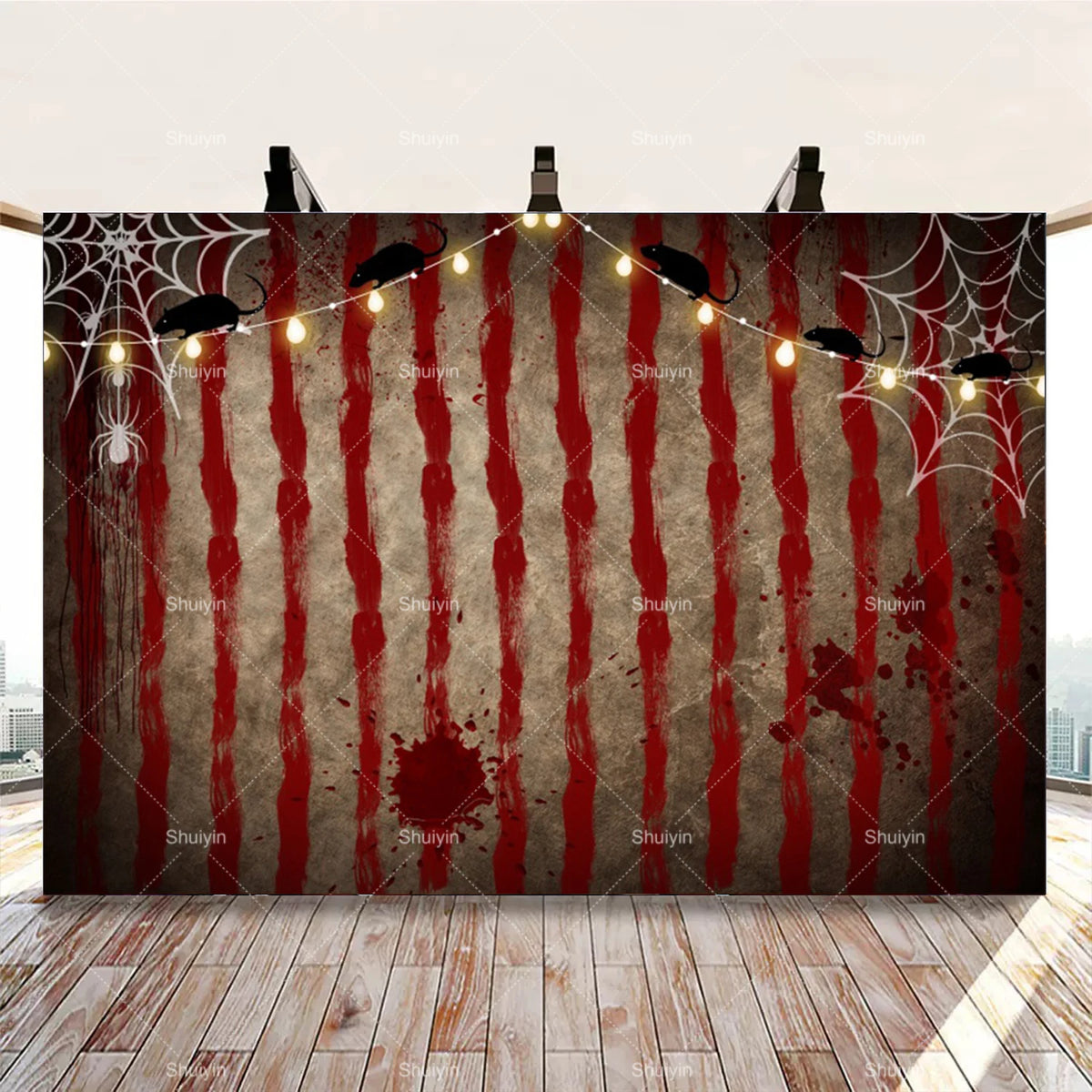 Evil Clown Circus Halloween Photography Backdrop