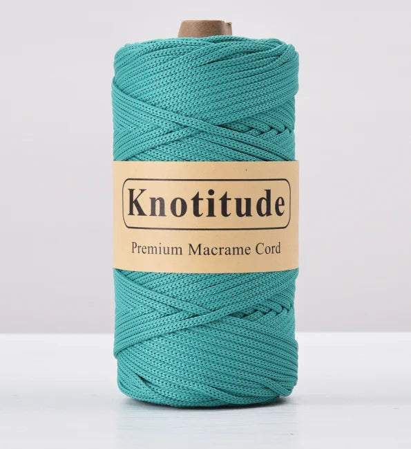 4mm Polyester Macrame Cord - 300g Spool for Knitting & DIY Crafts