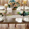 Linen Macrame Table Runner with Tassels