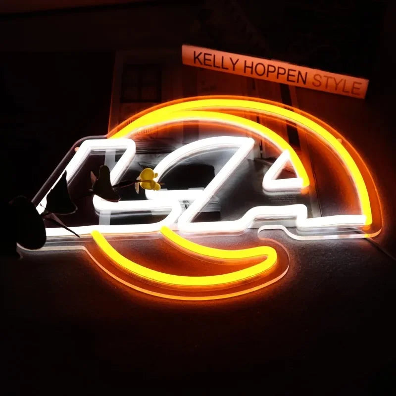 Football Neon Sign LED Wall Light for Fan Rooms and Bars