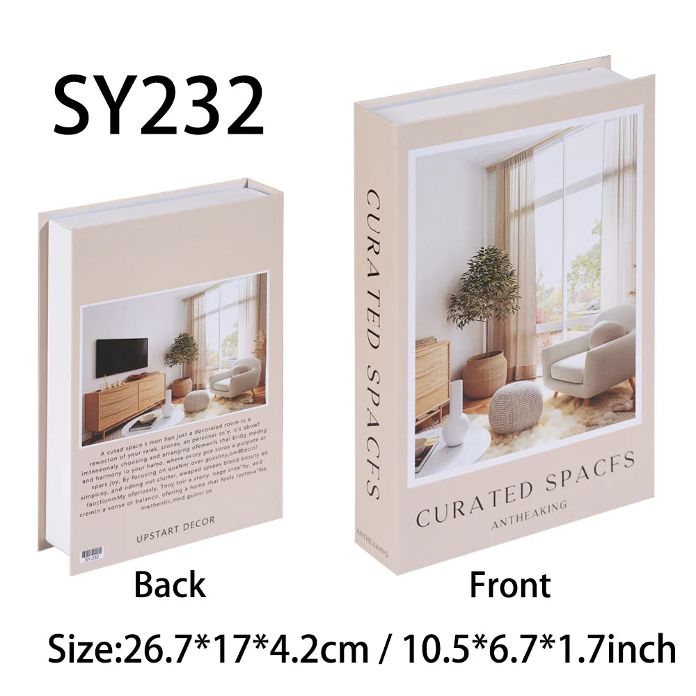 A box set of curated spaces decor featuring interior scenes and furniture