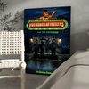 Canvas wall art poster featuring a Five Nights at Freddy's scene with animatronic characters.