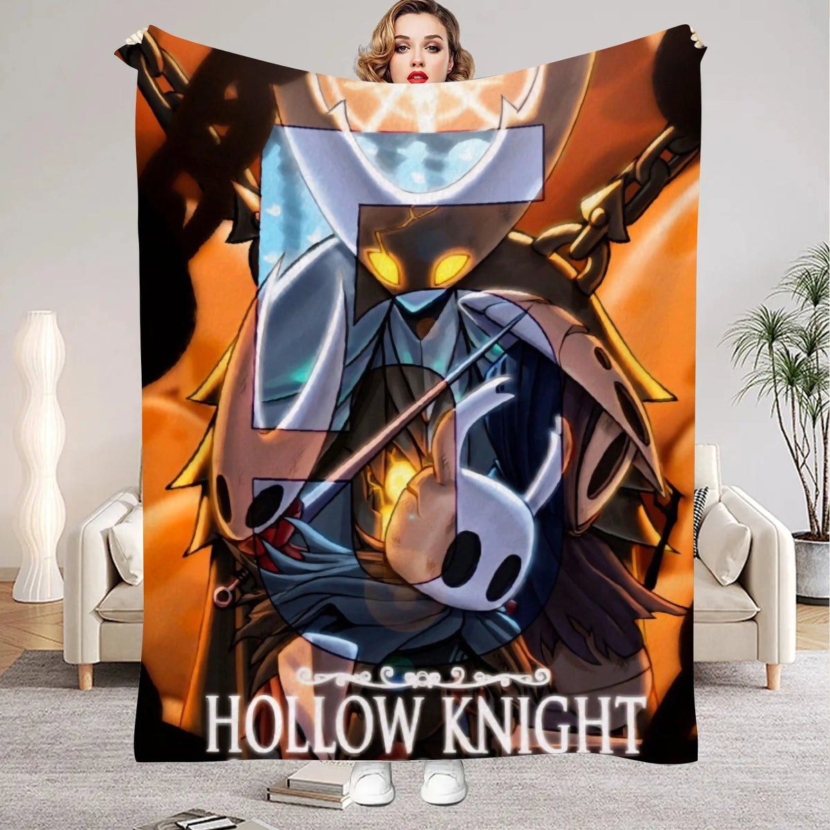 Hollow Knight Flannel Throw Blanket