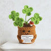 Handmade Crochet Tulip & Sunflower Potted Plant Set
