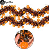 Halloween Foil Fringe Curtain – Pumpkin, Ghost & Bat Print Party Backdrop