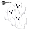 A set of twenty white ghost napkins for a Halloween party.