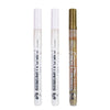A set of Extra-Fine Point Acrylic Paint Pens for Multi-Surface Art in white and gold packaging.