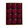 Velvet Flocked Christmas Tree Ornaments (Set of 12)