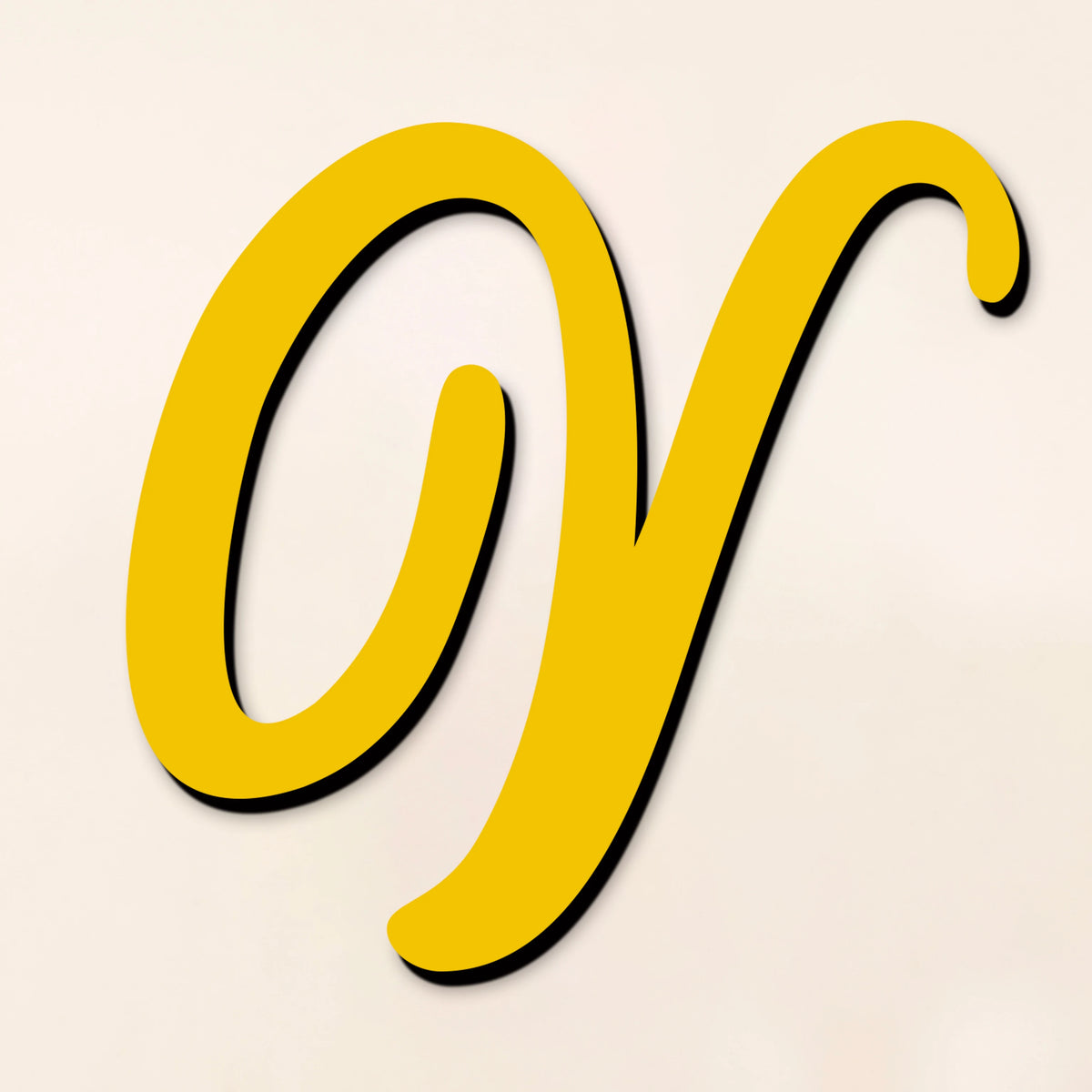 A golden cursive letter O and R design on a light background.