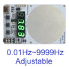 A small electronic device labeled as an Adjustable Schumann Wave Signal Generator with a digital display showing 8.88888888 a