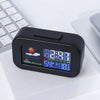 Compact Weather Station Clock with Color Display and Temperature & Humidity Monitor