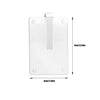 Clear acrylic personalized car visor clip decoration with mounting holes and a slot for attachment