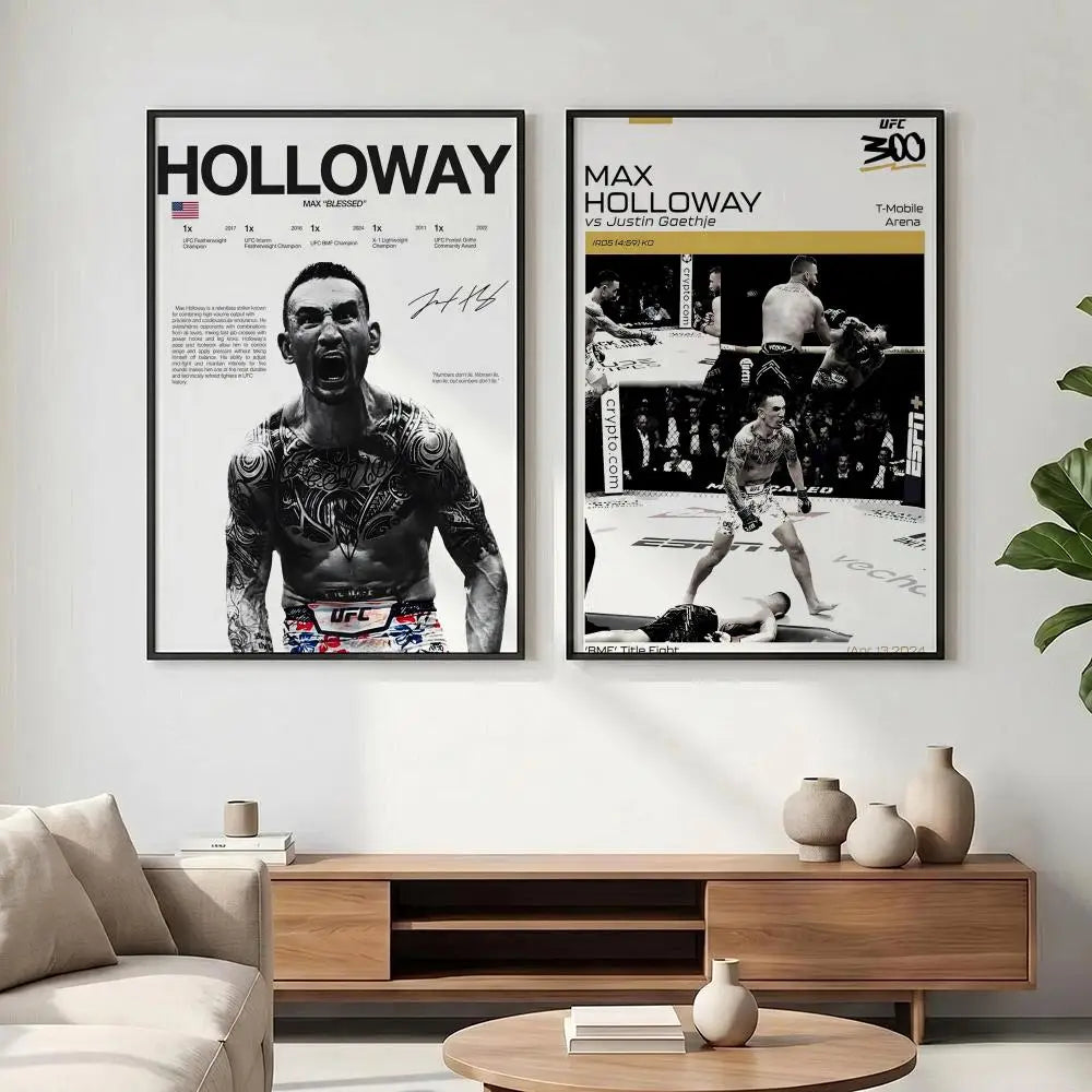 Aesthetic MMA Fighter Wall Art Poster – Waterproof & Easy to Stick