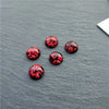 Round Resin Cabochons with Gold Foil for Jewelry Making