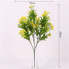 Artificial Fern Grass Bouquet – 7-Branch Green Plastic Plant