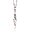Jett Inspired Blade Storm Crystal Pendant Necklace