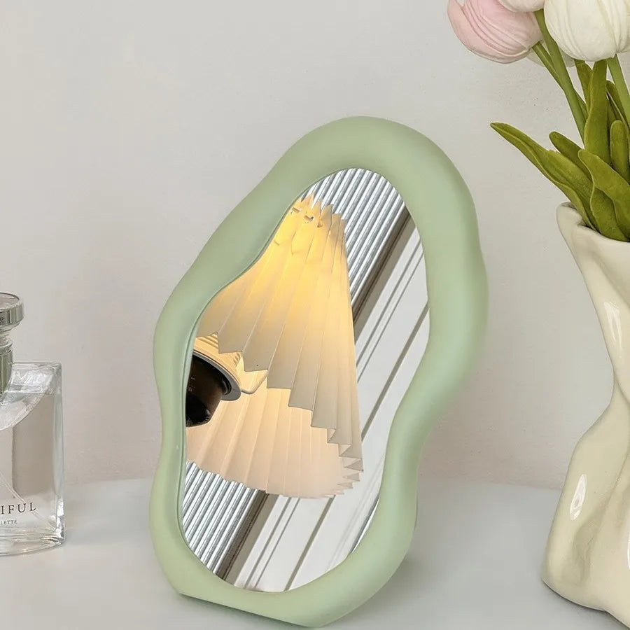 Cloud-Shaped Folding Mirror for Dorm & On-the-Go Beauty