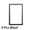 A black magnetic self-adhesive photo frame.