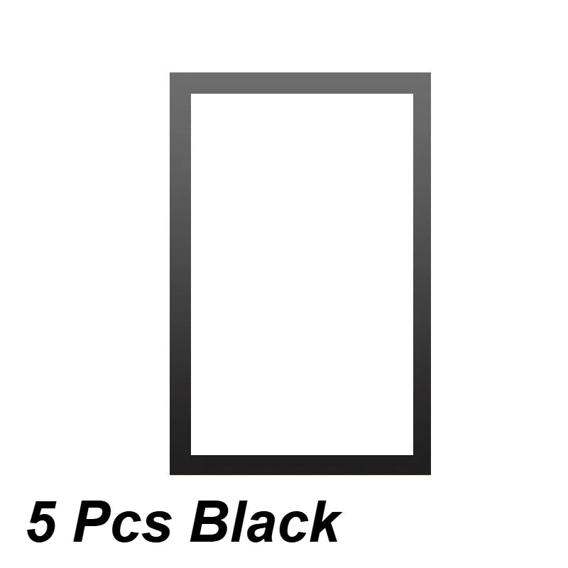 A black magnetic self-adhesive photo frame.