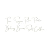Elegant script text listing various food items like Tea Sugar Rice Pasta Baking Beans Salt Coffee