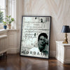 Anthony Bourdain Quote Canvas Wall Art – Eat at a Local Restaurant Tonight