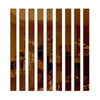 A set of vertical acrylic mirror strips used as wall stickers for modern home decor.