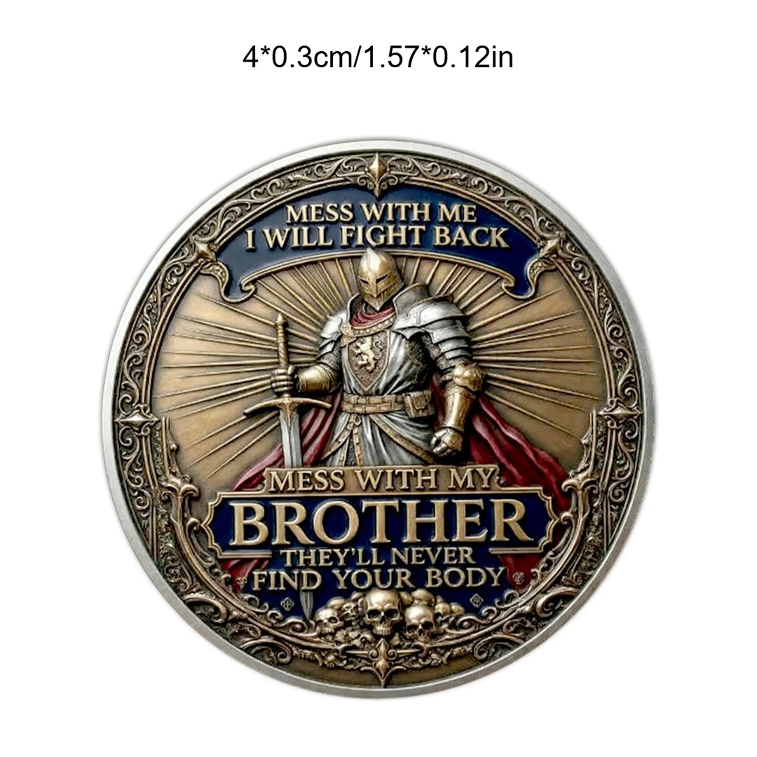 Brotherhood Commemorative Coin – Silver-Plated Keepsake