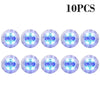 Ten luminous LED coaster lights designed for bottles and glasses