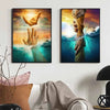 Jesus Christ Sacred Art Canvas Print – Modern Christian Wall Decor
