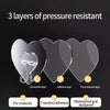 Three layers of pressure resistant clear adhesive hooks showing the lamination, adhesive, and protective layers.