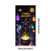 Large Halloween Witch Door Banner with Classic Spooky Design