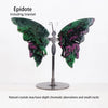 Hand-Carved Natural Amethyst Crystal Butterfly Desk Ornament