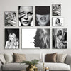 Elegant Wooden Picture Frame with Artistic Canvas Print