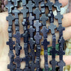 Natural Stone Cross Beads for Jewelry Making