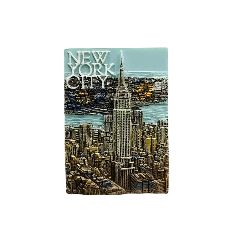 3D Resin Fridge Magnets – Iconic American Landmarks