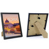 Elegant Wooden Picture Frame with Artistic Canvas Print