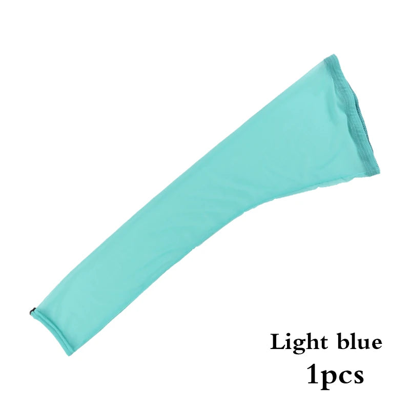 Light blue stretchy hair net cap with drawstring sleeve for dreadlocks