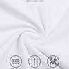 White breathable fabric demonstrating high elastic and waist control features for a men's seamless compression tank top.