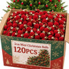 Red Velvet Christmas Ball Ornaments (Set of 24)