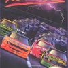 A box for Days of Thunder movie merchandise featuring a stylized lightning graphic and car silhouettes.