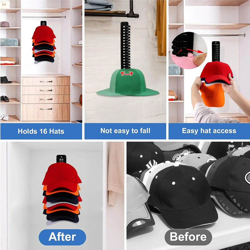 Multi-Tier Wall Organizer for Hats