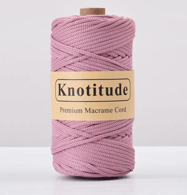 4mm Polyester Macrame Cord - 300g Spool for Knitting & DIY Crafts