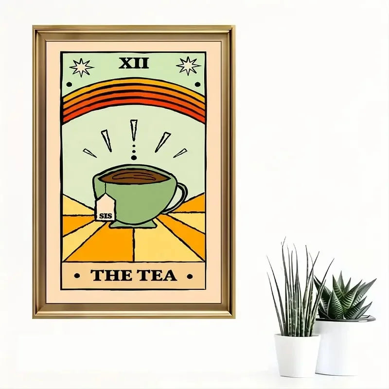 Tea Lovers Canvas Wall Art – Modern Kitchen Decor