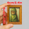 Vintage Cat in Dinosaur Costume Fridge Magnet