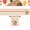 A set of 20 napkins featuring a cute capybara character and birthday elements.