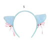 Lace Cat Ear Headband with Elegant Bow Details