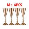 Gold Trumpet Vase Metal Flower Holder for Weddings & Home Decor