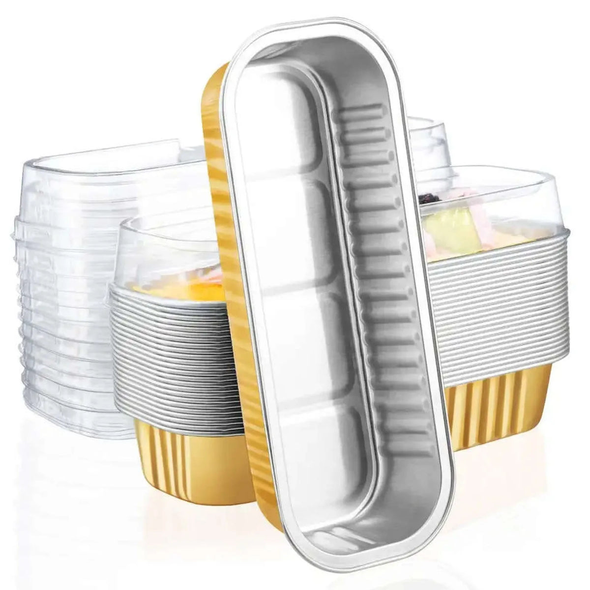 Disposable Aluminum Foil Baking Trays with Lids